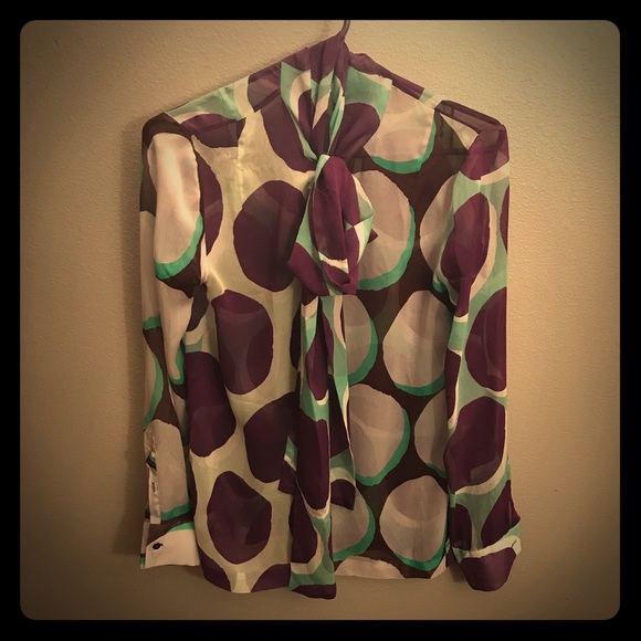 Diane Von Furstenberg silk blouse - Picture 1 of 5